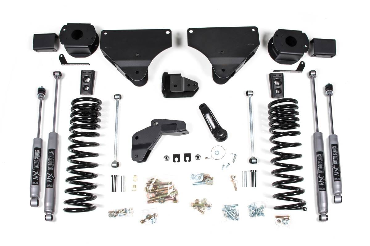 4 Inch Lift Kit | Ram 2500 Diesel w/ Rear Air Ride (2014-2018) 4WD | NX2 Nitro Series Shocks | BDS Suspension