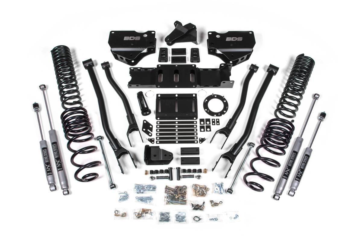 4 Inch Lift Kit w/ 4-Link Conversion | Ram 2500 (2019-2024) 4WD Diesel | FOX 2.5 Performance Elite Shocks | BDS Suspension