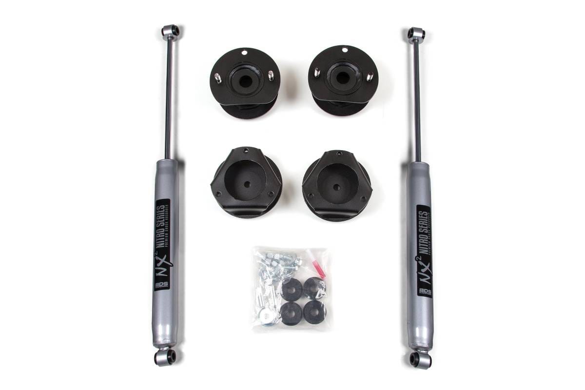 2 Inch Lift Kit | 2002-2009 Chevy Trailblazer / GMC Envoy | w/ FOX 2.0 Performance Series Shocks | BDS Suspension