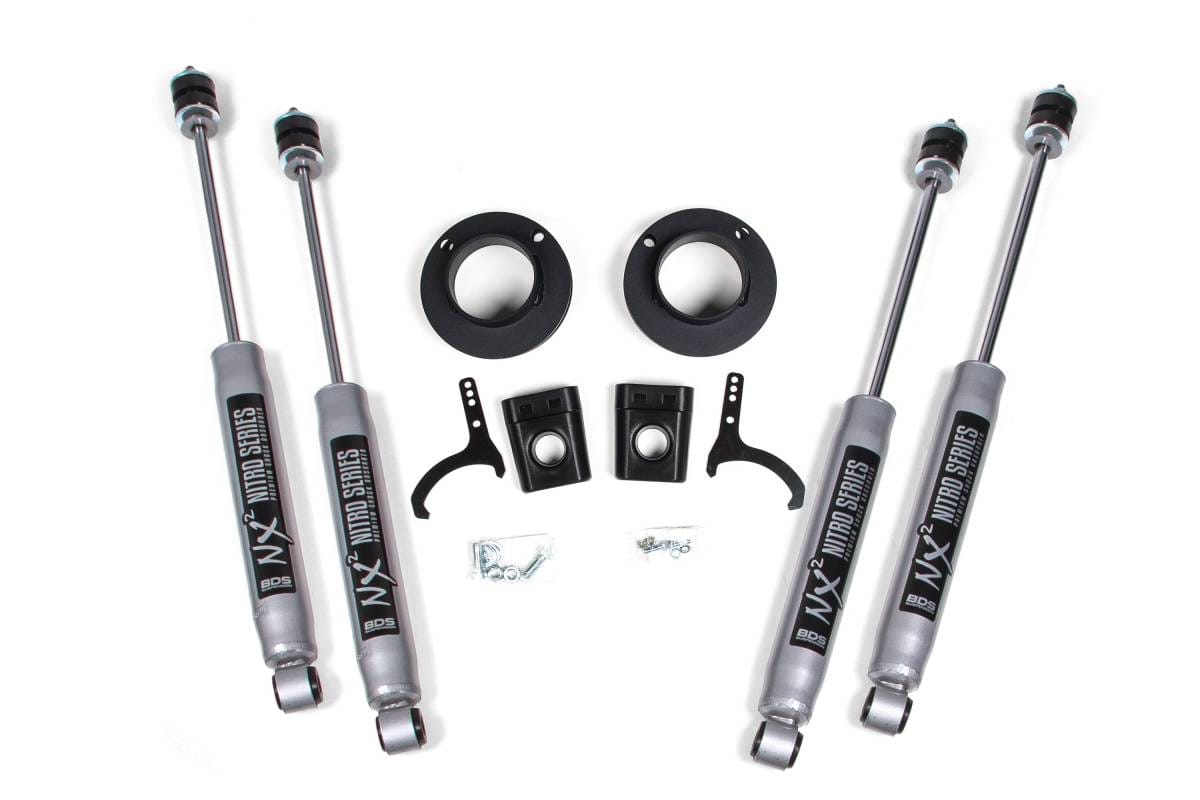 2 Inch Leveling Kit | Ram 2500 w/ Rear Air Ride (2014-2026) 4WD | FOX 2.0 Performance Series Shocks | BDS Suspension