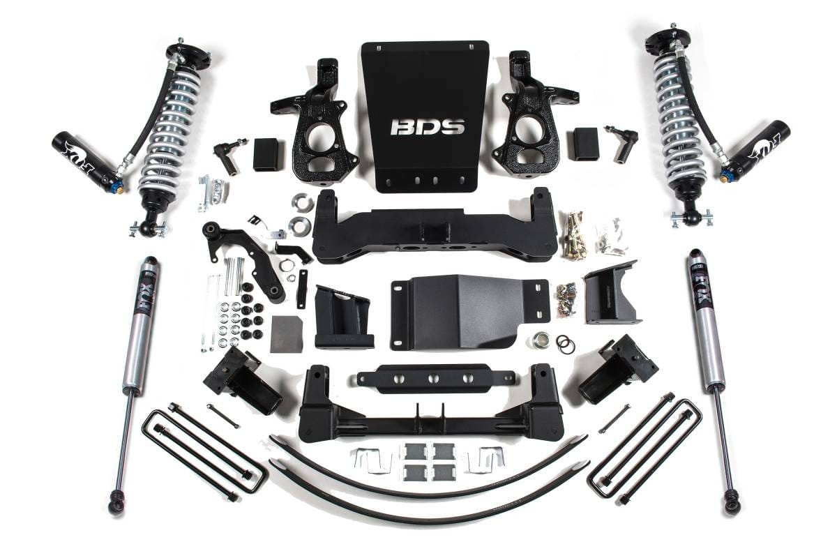 8 Inch Lift Kit | FOX 2.5 Coilover DSC | Chevy Silverado & GMC Sierra 1500 (2014-2018) 4WD | Cast Steel Control Arms | BDS Suspension