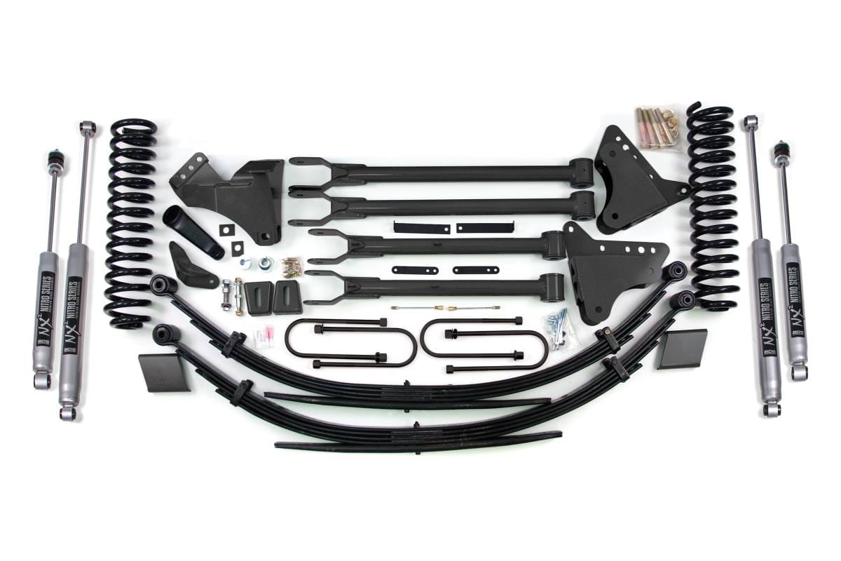8 Inch Lift Kit w/ 4-Link | Ford F250/F350 Super Duty (2008-2010) 4WD Gas | w/ NX2 Nitro Series Shocks | BDS Suspension