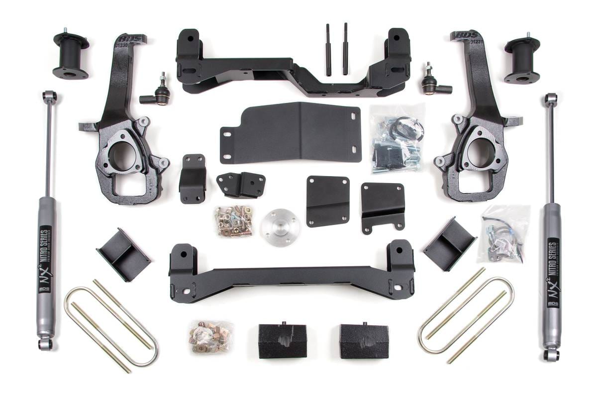 4 Inch Lift Kit | 2006-2008 Dodge Ram 1500 4WD | w/ FOX 2.0 Performance Series Rear Shocks | BDS Suspension