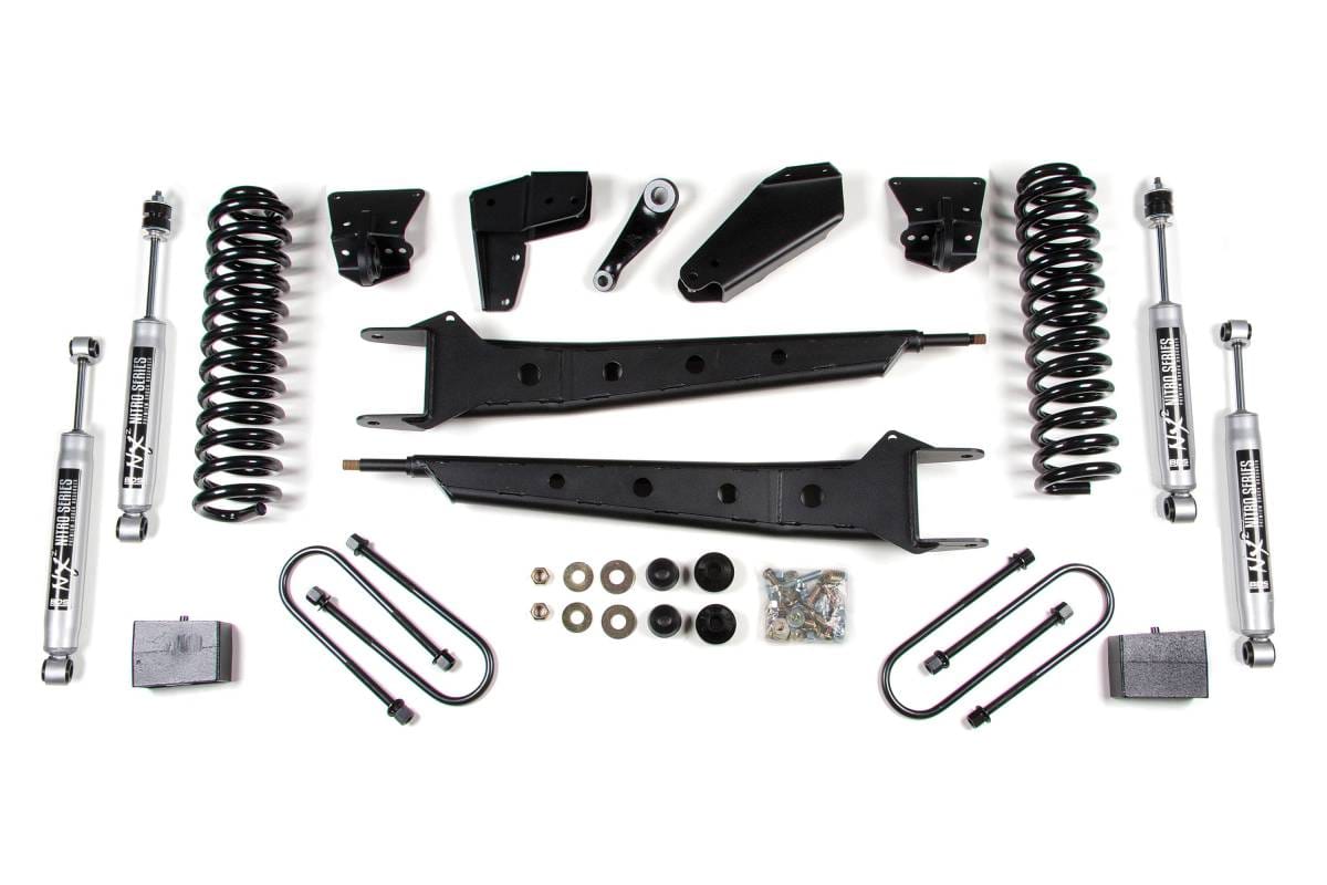 6 Inch Lift Kit w/ Radius Arms | Ford F100/F150 (1980-1996) 4WD | 4 Inch Block Kit w/ Add-A-Leaf Rear | BDS Suspension