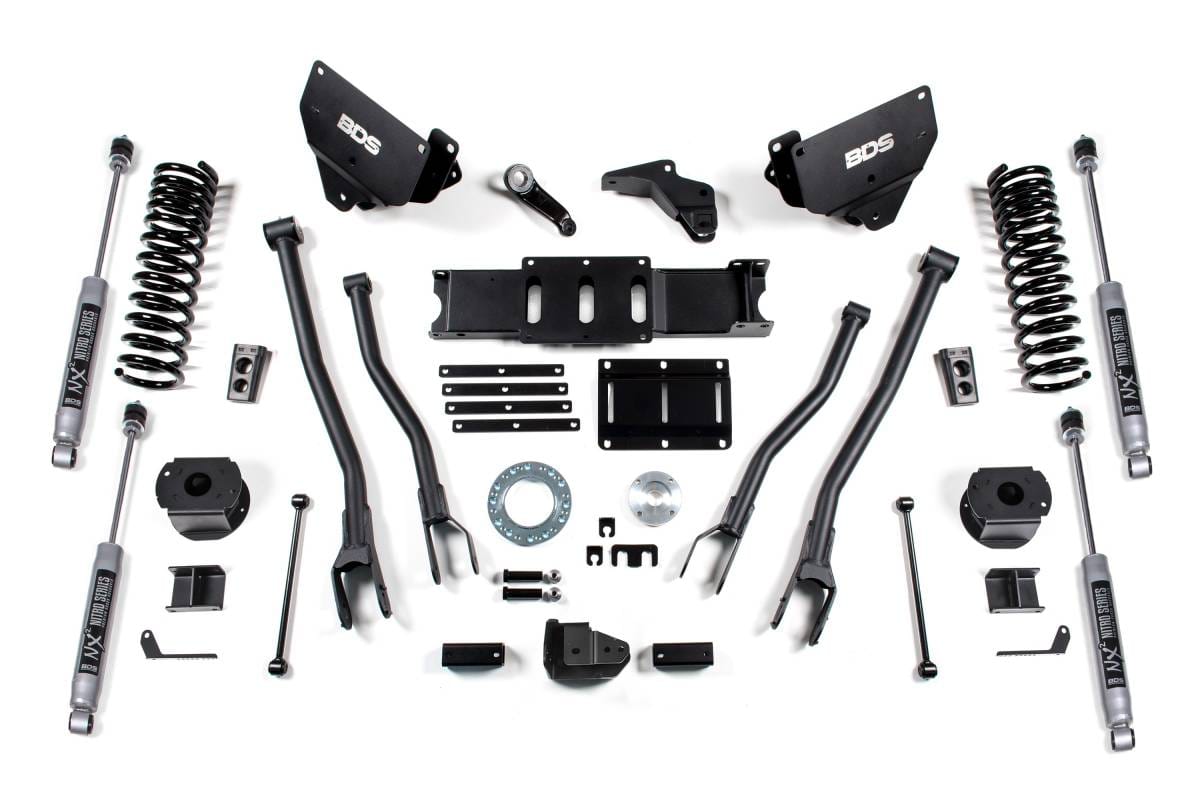 6 Inch Lift Kit w/ 4-Link | Ram 2500 w/ Rear Air Ride (2014-2018) 4WD Diesel | FOX 2.0 Performance Series | BDS Suspension