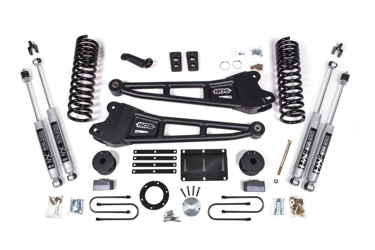 6 Inch Lift Kit w/ Radius Arm | Ram 3500 Diesel w/ Rear Air Ride (2013-2018) 4WD | FOX 2.0 Performance Series | BDS Suspension