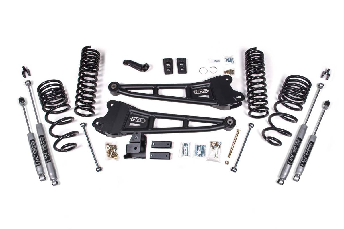 4 Inch Lift Kit w/ Radius Arm | Ram 2500 (2014-2018) 4WD Diesel | FOX 2.0 Performance Series Shocks | BDS Suspension