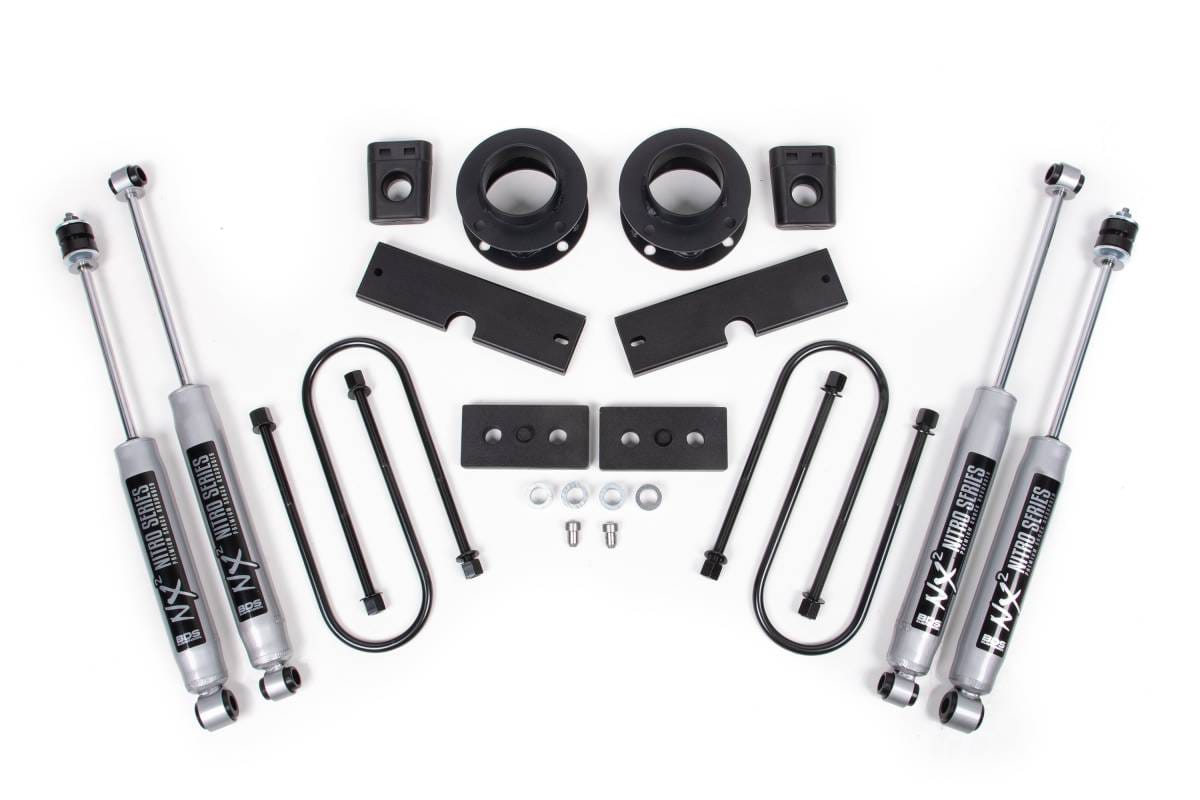 2 Inch Lift Kit | 2013-2026 Ram 3500 4WD w/ Rear Air Ride | FOX 2.0 Performance Series Shocks | BDS Suspension