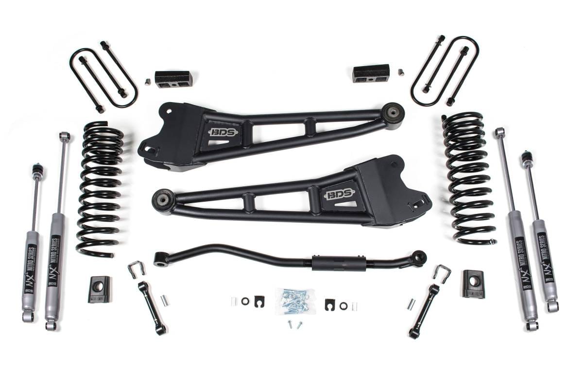 3 Inch Lift Kit w/ Radius Arms | Ram 3500 (2019-2024) 4WD Diesel | w/o Factory Rear Overload Leaf | FOX 2.5 Performance Elite | BDS Suspension