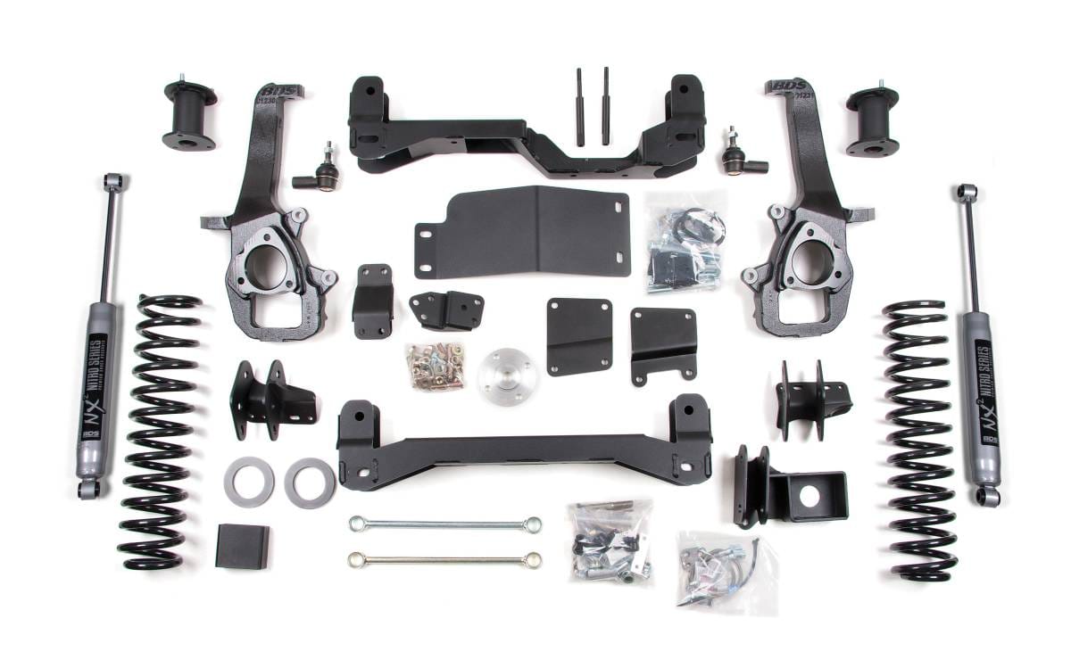 4 Inch Lift Kit | 2012 Dodge Ram 1500 4WD | 3 Inch Rear Coil Springs w/ NX2 Nitro Series Shocks | BDS Suspension
