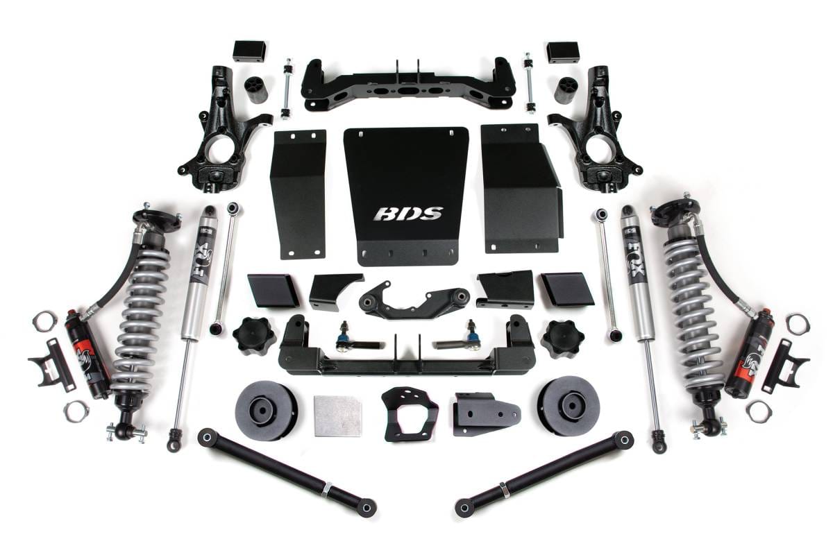 4 Inch Lift Kit | FOX 2.5 Performance Elite Coil-Over | Chevy/GMC Suburban, Tahoe, Yukon/XL 1500 (2015-2019) 4WD | Aluminum / Stamped Steel Control Arms | BDS Suspension