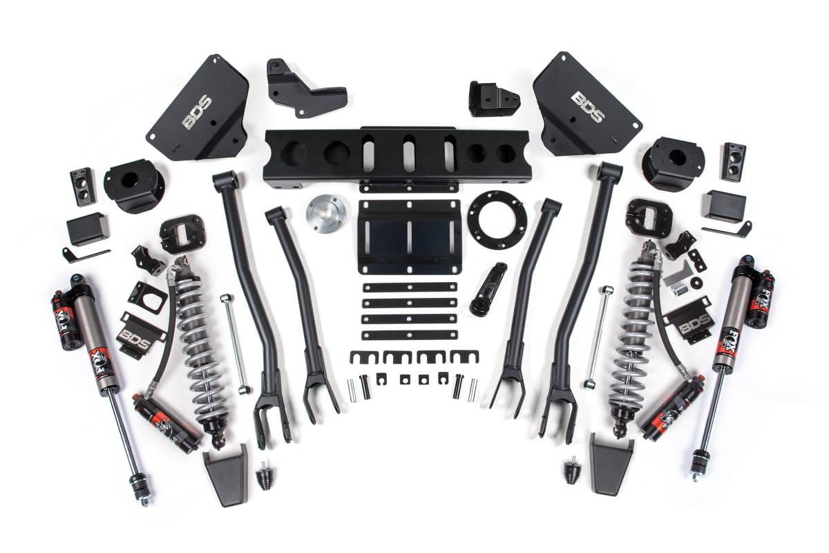 6 Inch 4-Link Lift Kit w/ FOX 2.5 Coil-Over Conversion Performance Elite | Ram 2500 2014-2018 4WD Diesel | FOX 2.0 Hydro Bump Stop | BDS Suspension