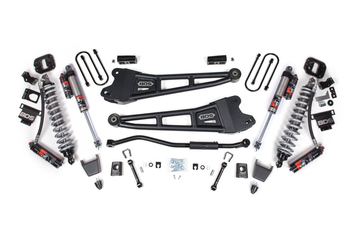 3 Inch Lift Kit w/ Radius Arm | FOX 2.5 Coil-Over Conversion Performance Elite | Ram 3500 (2013-2018) 4WD Diesel | Rubber Bump Stop | BDS Suspension