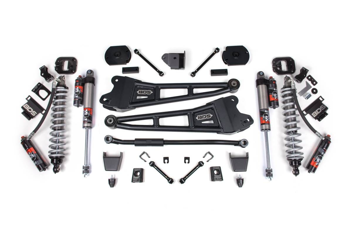 3 Inch Lift Kit w/ Radius Arm | FOX 2.5 Coilover Conversion - Performance Elite | Ram 2500 (2014-2018) & (2025-2026) 4WD Diesel | Rubber Bump Stop | BDS Suspension