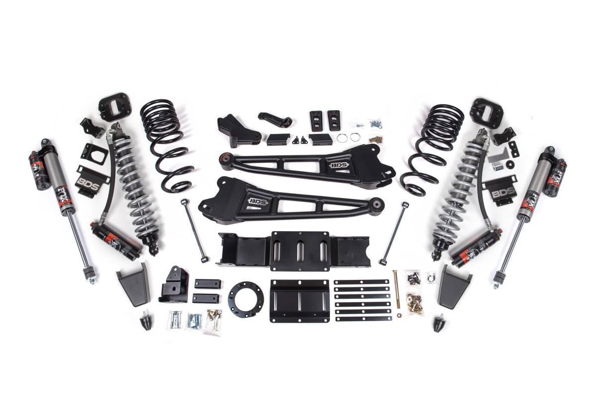 4 Inch Lift Kit w/ Radius Arm | FOX 2.5 Coil-Over Conversion Performance Elite | Ram 2500 (2019-2024) 4WD Diesel | Rubber Bump Stop | BDS Suspension