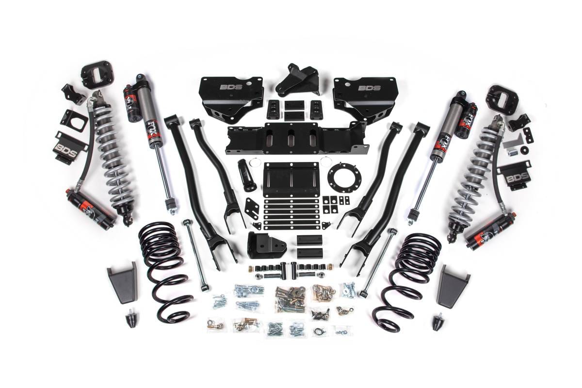 4 Inch 4-Link Lift Kit | FOX 2.5 Performance Elite Coil-Over Conversion | Ram 2500 (2019-2024) 4WD Diesel | Rubber Bump Stop | BDS Suspension
