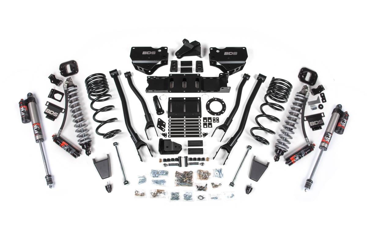 6 Inch 4-Link Lift Kit w/ FOX 2.5 Performance Elite Coil-Over Conversion | Ram 2500 (2019-2024) 4WD Diesel | Rubber Bump Stop | BDS Suspension