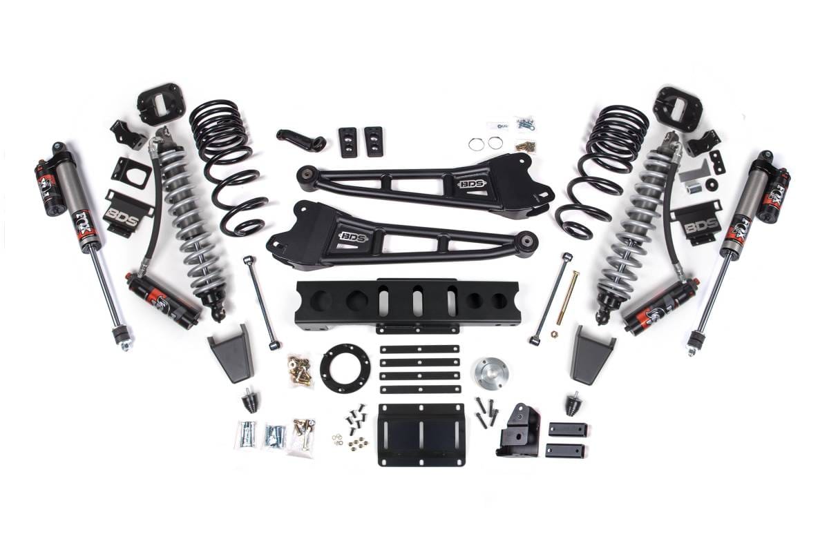 4 Inch Lift Kit w/ Radius Arm & FOX 2.5 Coil-Over Conversion Performance Elite | Ram 2500 (2014-2018) 4WD Diesel | FOX 2.0 Hydro Bump Stop | BDS Suspension