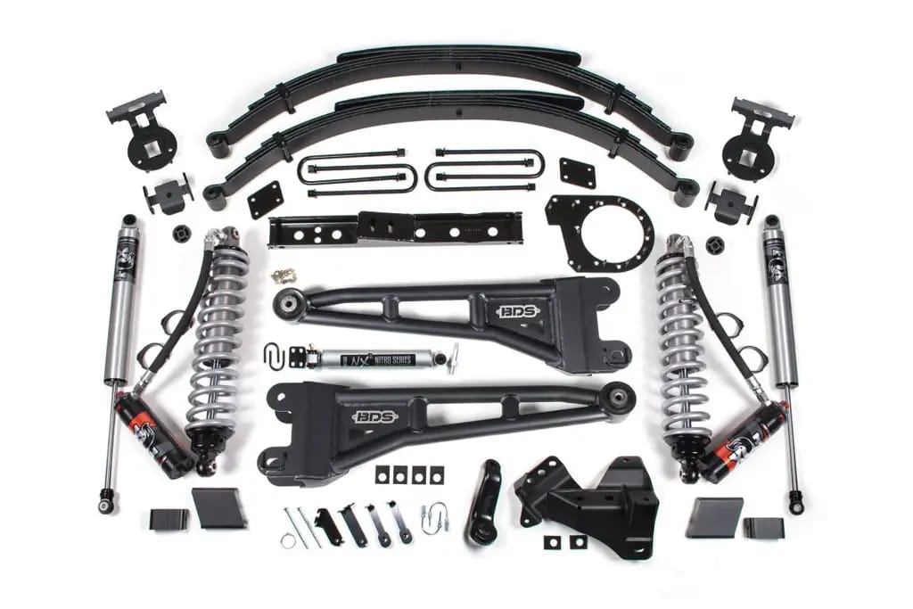 7 Inch Radius Arm Lift Kit | Leaf Springs | FOX 2.5 Performance Series HTO | Ford F250/F350 Super Duty (2023-2026) 4WD Diesel | BDS Suspension