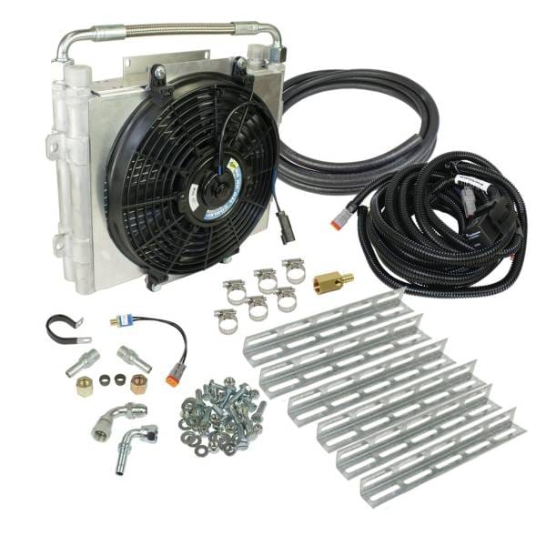 BD Diesel Xtrude Double Stacked Transmission Cooler Kit - Universal 1/2in Tubing