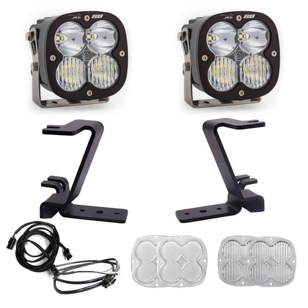 Baja Designs 2023+ Ford F250/F350 Super Duty XL80 Drive/Combo A-Pillar Kit - White
