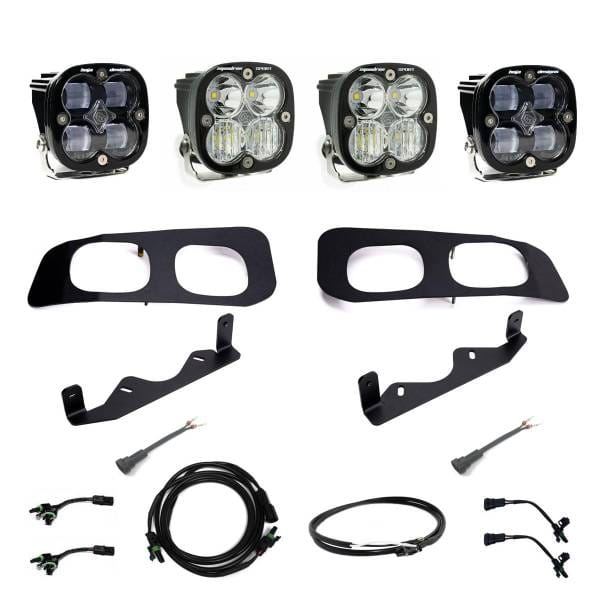 Baja Designs 2023+ Ford F250/F350 Super Duty Squadron SAE/Sport Fog Pocket Kit - Clear