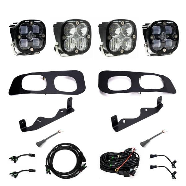 Baja Designs 2023+ Ford F250/F350 Super Duty Squadron SAE/Pro Fog Pocket Kit - Clear Toggle