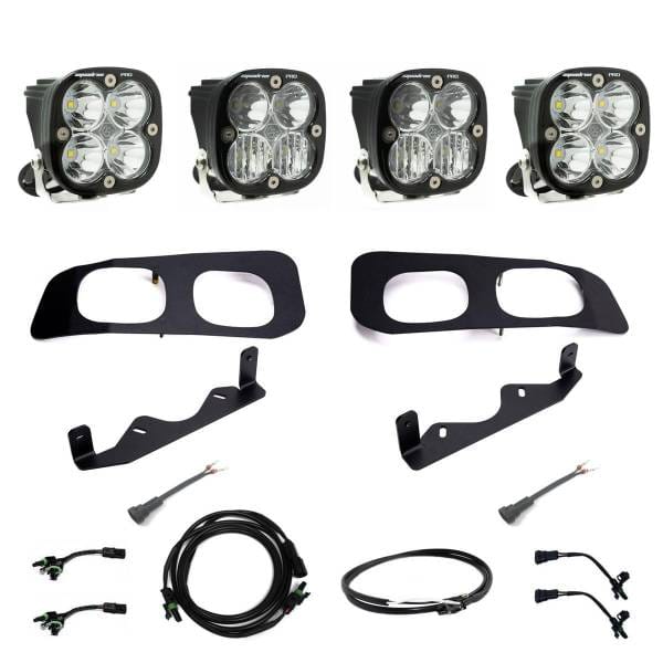 Baja Designs 2023+ Ford F-250/350 Super Duty Squadron Pro Dual Fog Pocket Light Kit w/ Upfitter