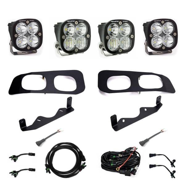 Baja Designs 2023+ Ford F-250/350 Super Duty Squadron Sport Dual Fog Pocket Light Kit w/ Toggle