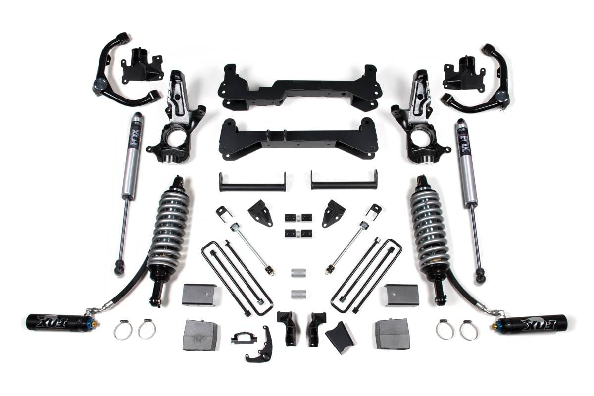 7 Inch Lift Kit | FOX 2.5 Coilover Conversion | Chevy Silverado & GMC Sierra 2500HD (2001-2010) 2WD | Carrier Below Crossmember | BDS Suspension