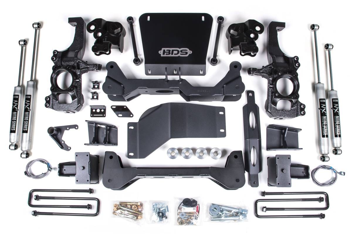 5 Inch Lift Kit | Chevy Silverado/GMC Sierra 2500HD/3500HD (2020-2026) 4WD | Block Kit Without Factory Overload | FOX 2.0 Performance Series | BDS Suspension