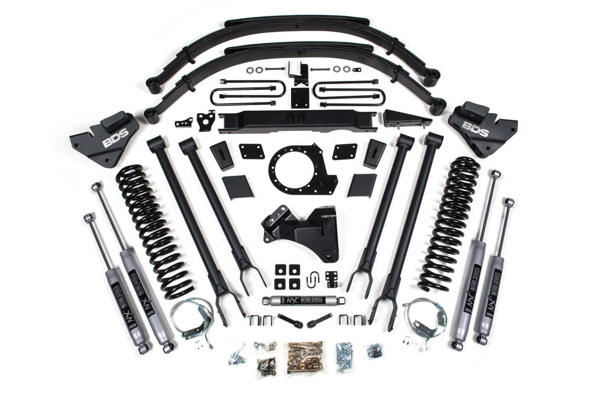 9 Inch 4-Link Lift Kit | Ford F250/F350 Super Duty (2020-2022) 4WD Diesel | w/ NX2 Nitro Series Shocks | BDS Suspension
