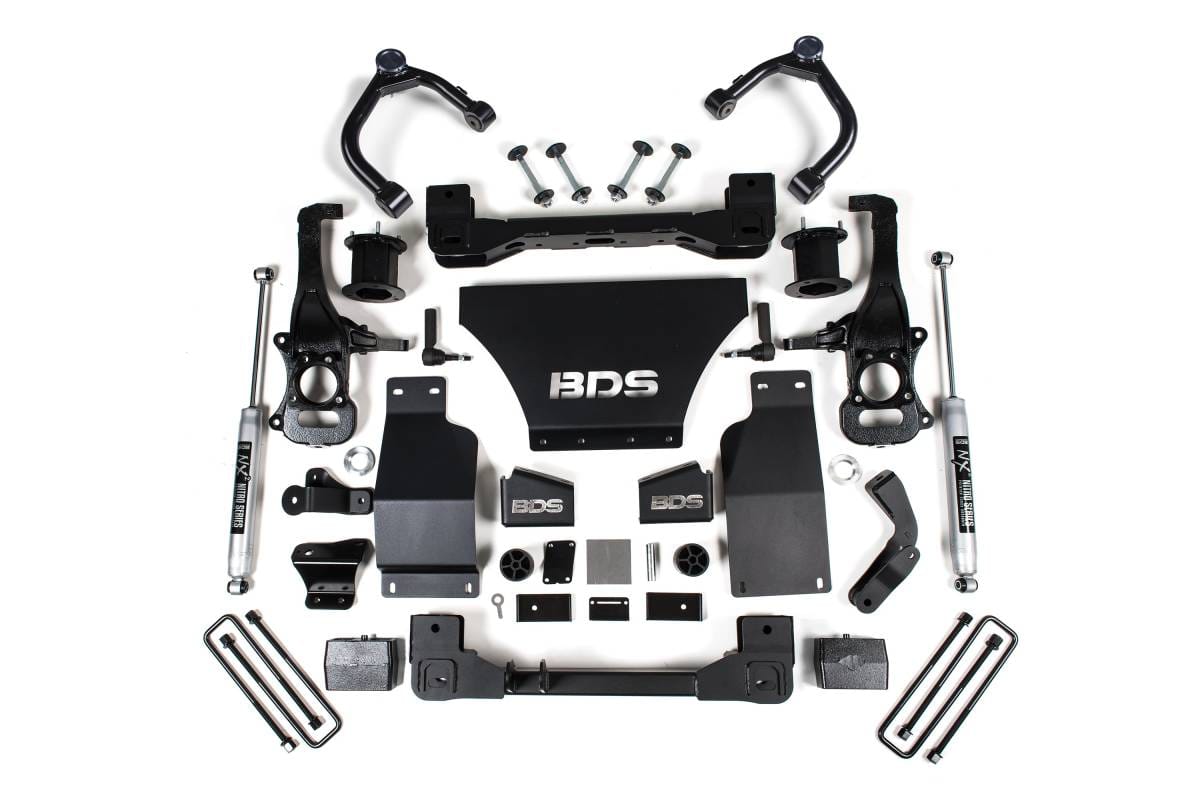 4 Inch Lift Kit | Chevy Silverado & GMC Sierra 1500 (2019-2024) 4WD Gas | FOX 2.0 Front & Rear Shocks | BDS Suspension