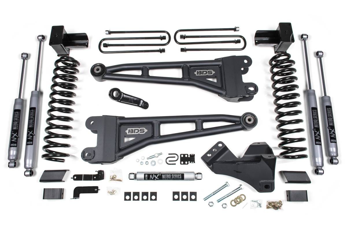 4 Inch Lift Kit w/ Radius Arm | Ford F350 Super Duty DRW 4WD Diesel (2020-2022) | FOX 2.5 Performance Elite Shocks | BDS Suspension