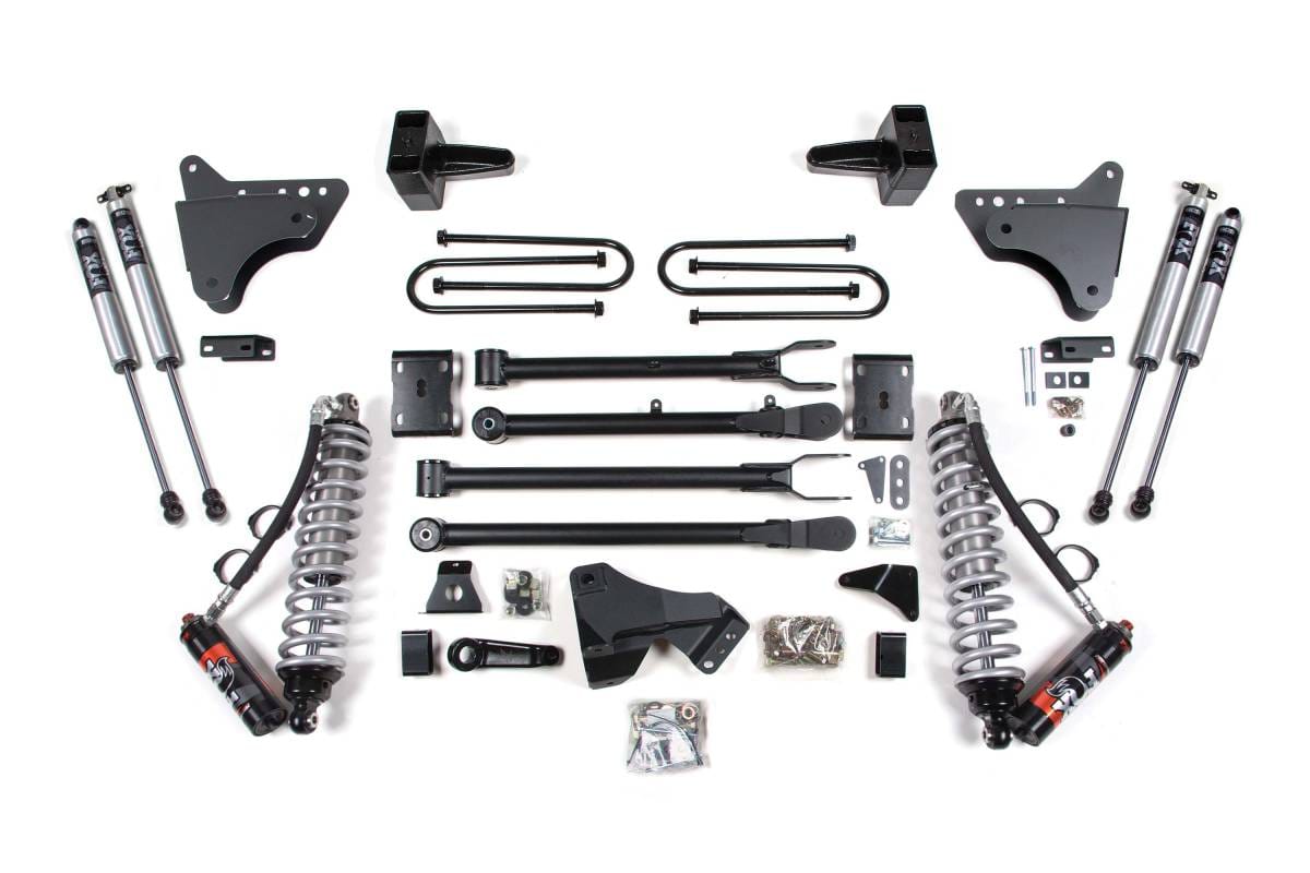 4 Inch Lift Kit w/ 4-Link & FOX 2.5 Coil-Over Conversion | Ford F250/F350 Super Duty (2011-2016) 4WD Diesel | Leaf Springs Rear | BDS Suspension