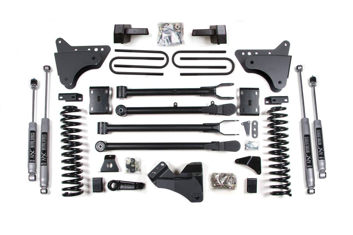 4 Inch Lift Kit w/ 4-Link | Ford F250/F350 Super Duty (2011-2016) 4WD Diesel | Leaf Springs | NX2 Nitro Series | BDS Suspension