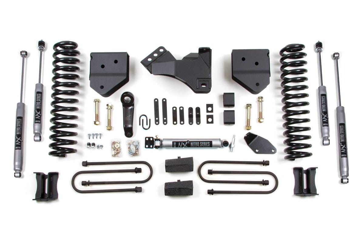 4 Inch Lift Kit | Ford F250/F350 Super Duty 4WD Diesel (2008-2010) | Block Kit Without Factory Overload | NX2 Nitro Series | BDS Suspension