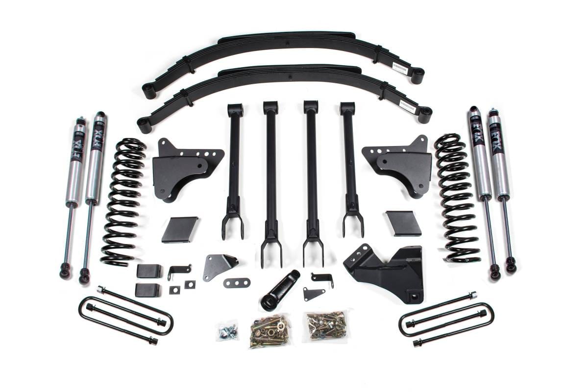 6 Inch Lift Kit w/ 4-Link | Ford F250/F350 Super Duty (2011-2016) 4WD Diesel | Factory 3" Rear Blocks | NX2 Nitro Series | BDS Suspension