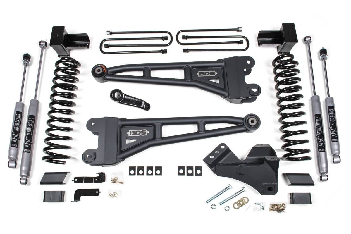 4 Inch Lift Kit w/ Radius Arms | Ford F450 Super Duty (2020-2022) 4WD | FOX 2.0 Performance Series Shocks | BDS Suspension