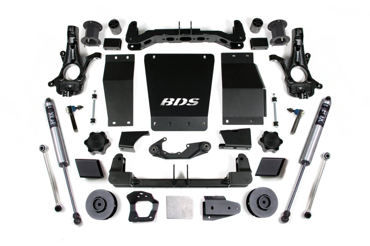 4.5 Inch Lift Kit | Chevy/GMC Suburban, Tahoe, Yukon 1500 (2015-2020) 4WD | Cast Steel Control Arms | FOX 2.0 Performance Series Shocks | BDS Suspension