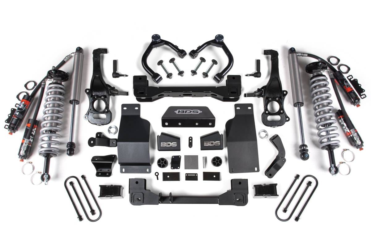 4 Inch Lift Kit | FOX 2.5 Performance Elite Coil-Over | Chevy Silverado & GMC Sierra 1500 (2025-2026) 4WD Diesel | w/ FOX 2.0 Performance Series Rear Shocks | BDS Suspension