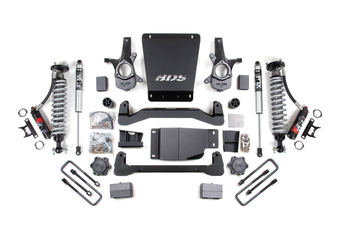 4 Inch Lift Kit | Leaf Springs & FOX 2.0 Performance Series Coilover | Chevy Silverado/GMC Sierra 1500 (2007-2013) 4WD | BDS Suspension