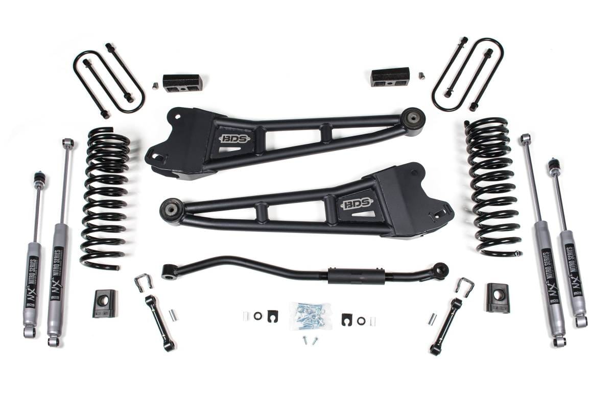 3 Inch Lift Kit w/ Radius Arm | 2013-2018 Ram 3500 4WD Diesel | FOX 2.0 Performance Series Shocks | BDS Suspension