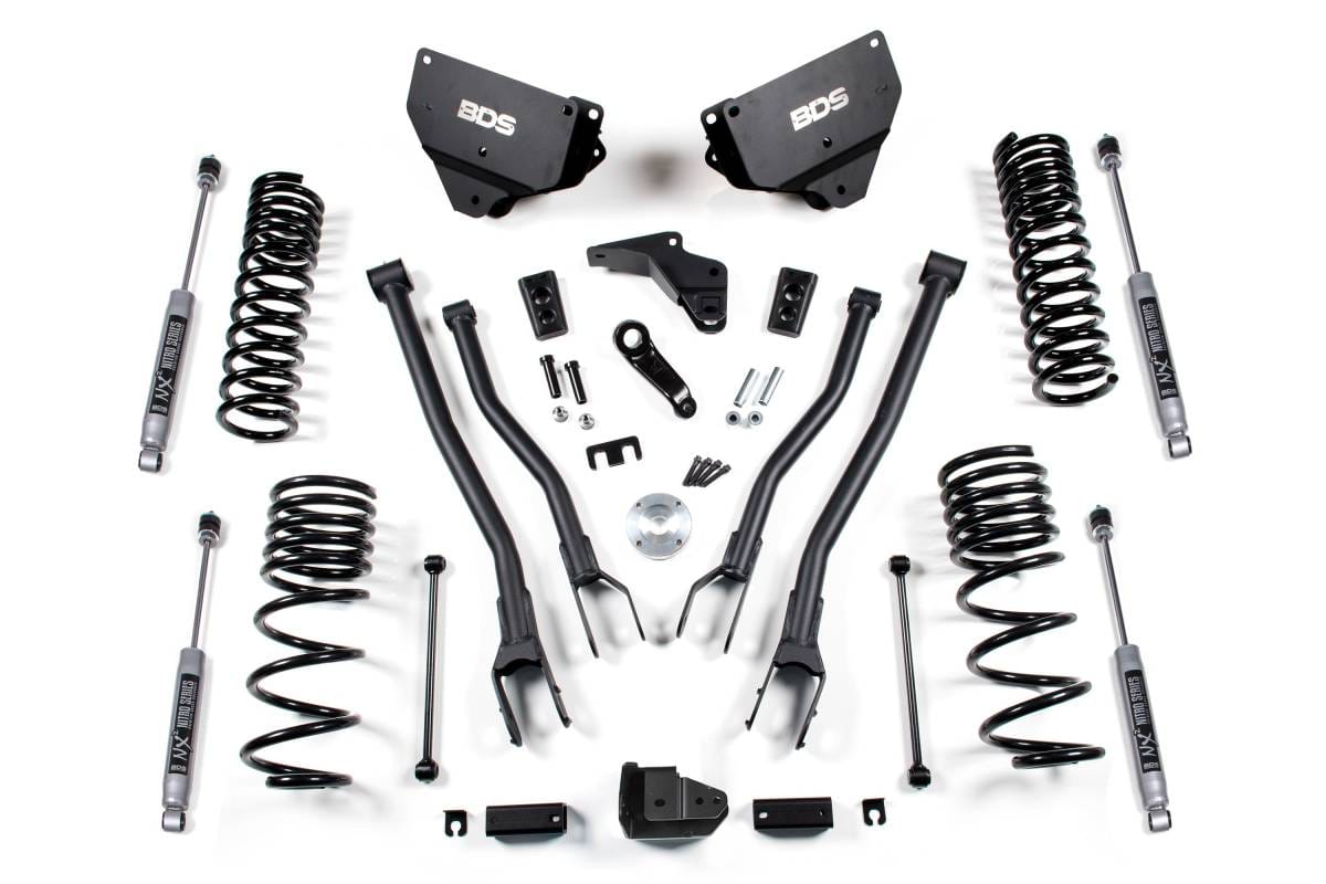 4 Inch Lift Kit w/ 4-Link | Ram 2500 Diesel 4WD (2014-2018) | FOX 2.5 Performance Elite Shocks | BDS Suspension