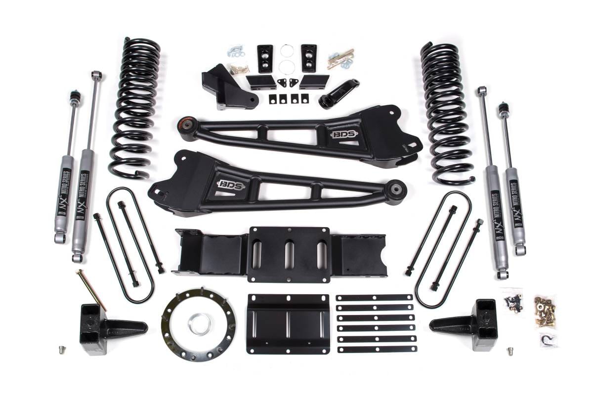 5.5 Inch Radius Arm Lift Kit | Ram 3500 4WD Gas (2019-2024) | w/ Factory Rear Overload Leaf | FOX 2.0 Performance Series | BDS Suspension