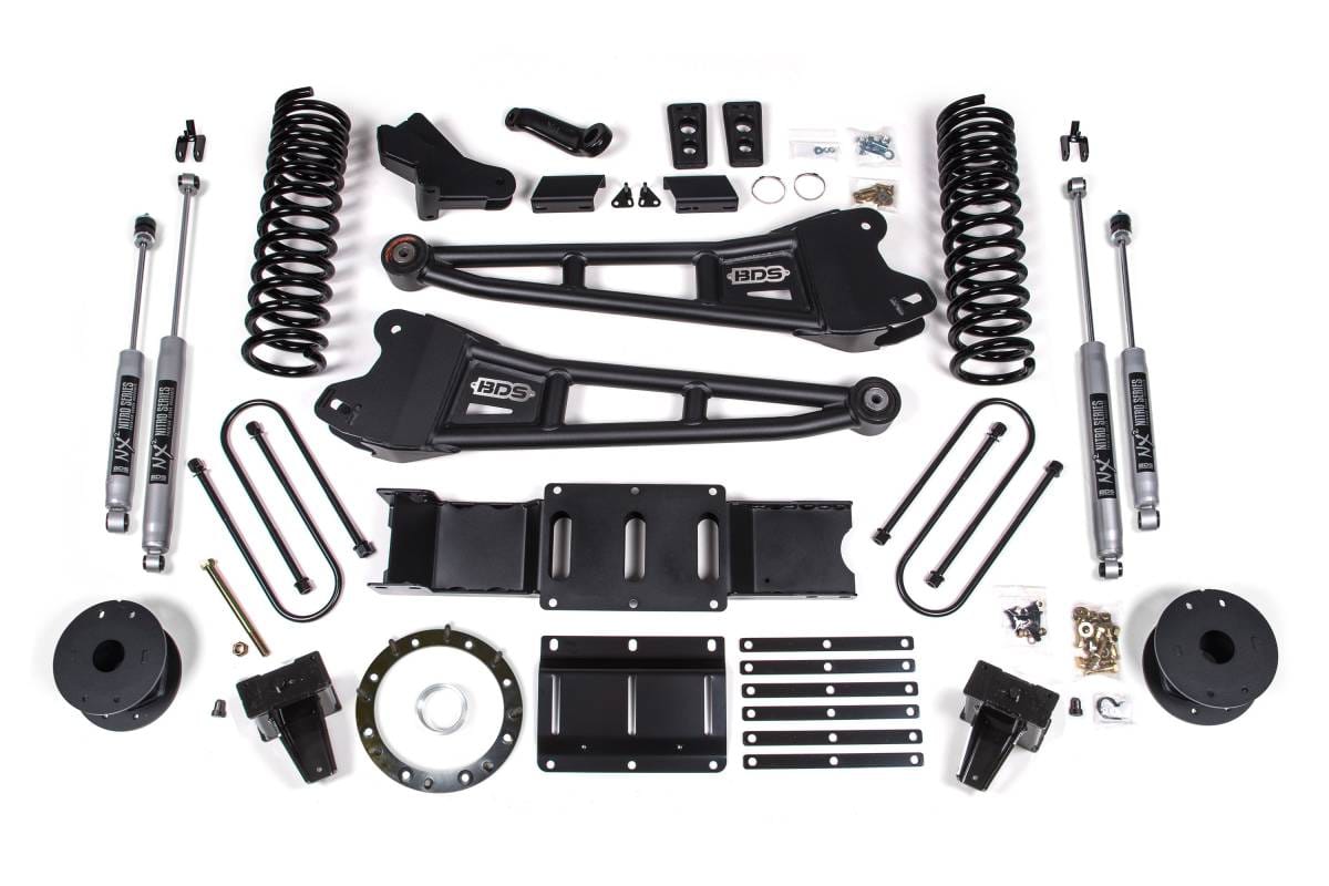 6 Inch Lift Kit w/ Radius Arm | Ram 3500 Rear Air Ride (2019-2024) 4WD Diesel | 6-Bolt | NX2 Nitro Series | BDS Suspension