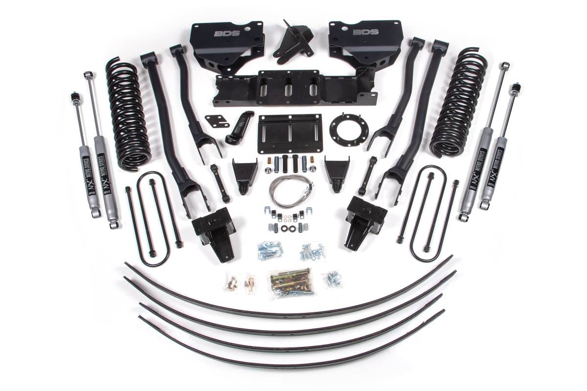 8 Inch Lift Kit w/ 4-Link | Ram 3500 4WD Diesel (2019-2024) | No Rear Overload | 8-Bolt | NX2 Nitro Series | BDS Suspension