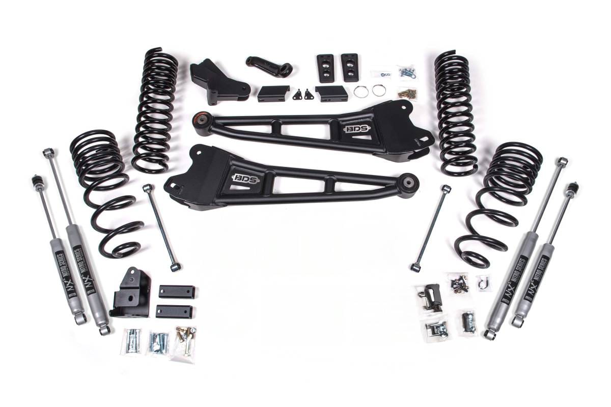 4 Inch Lift Kit w/ Radius Arm | Ram 2500 (2025-2026) 4WD Diesel | FOX 2.0 Performance Series | BDS Suspension