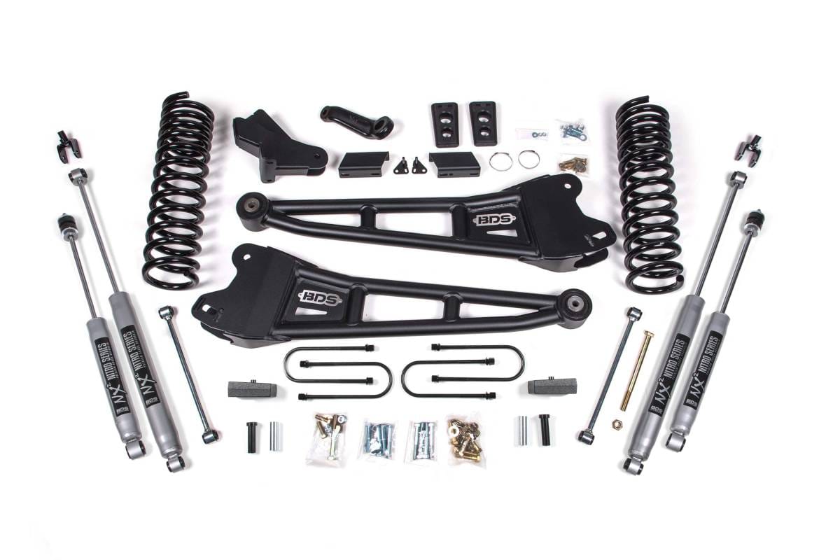 4 Inch Lift Kit w/ Radius Arm | 2013-2018 Ram 3500 4WD Diesel | NX2 Nitro Series Shocks | BDS Suspension