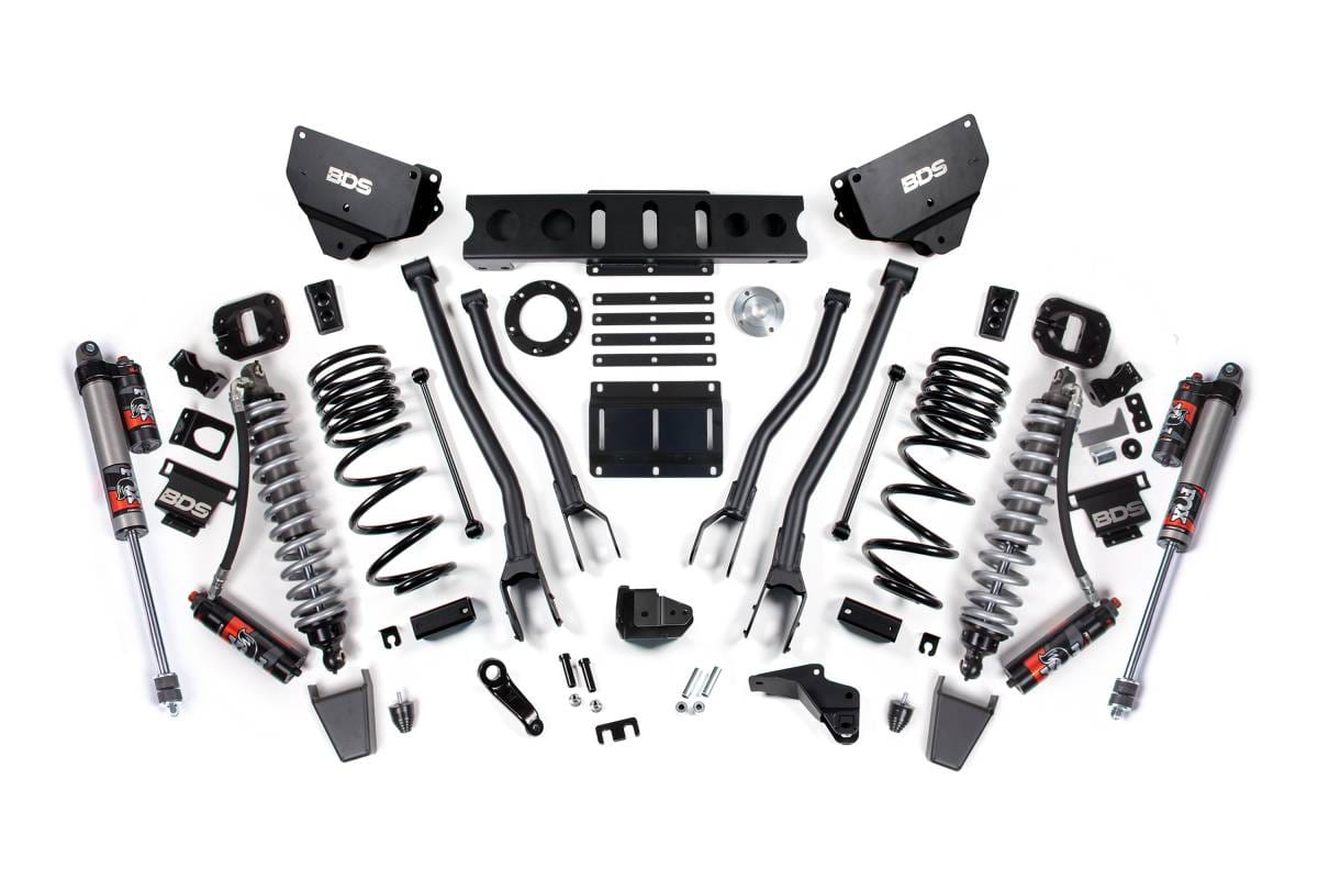 4 Inch 4-Link Lift Kit w/ FOX 2.5 Coil-Over Conversion Performance Elite | Ram 2500 2014-2018 4WD Diesel | FOX 2.0 Hydro Bump Stop | BDS Suspension
